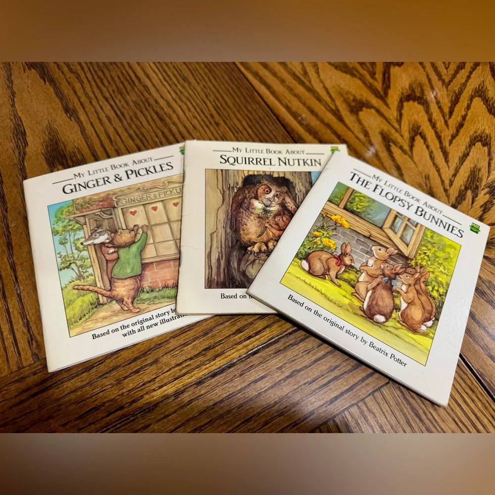 Beatrix Potter Book Collection + Peter Rabbit Plush, Stickers Book, Board book📚